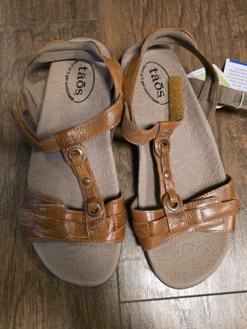 Taos Brown Leather Comfort Sandals Size 9 – New With Tags